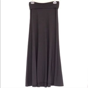 Lularoe maxi skirt. Black full length. Size XS